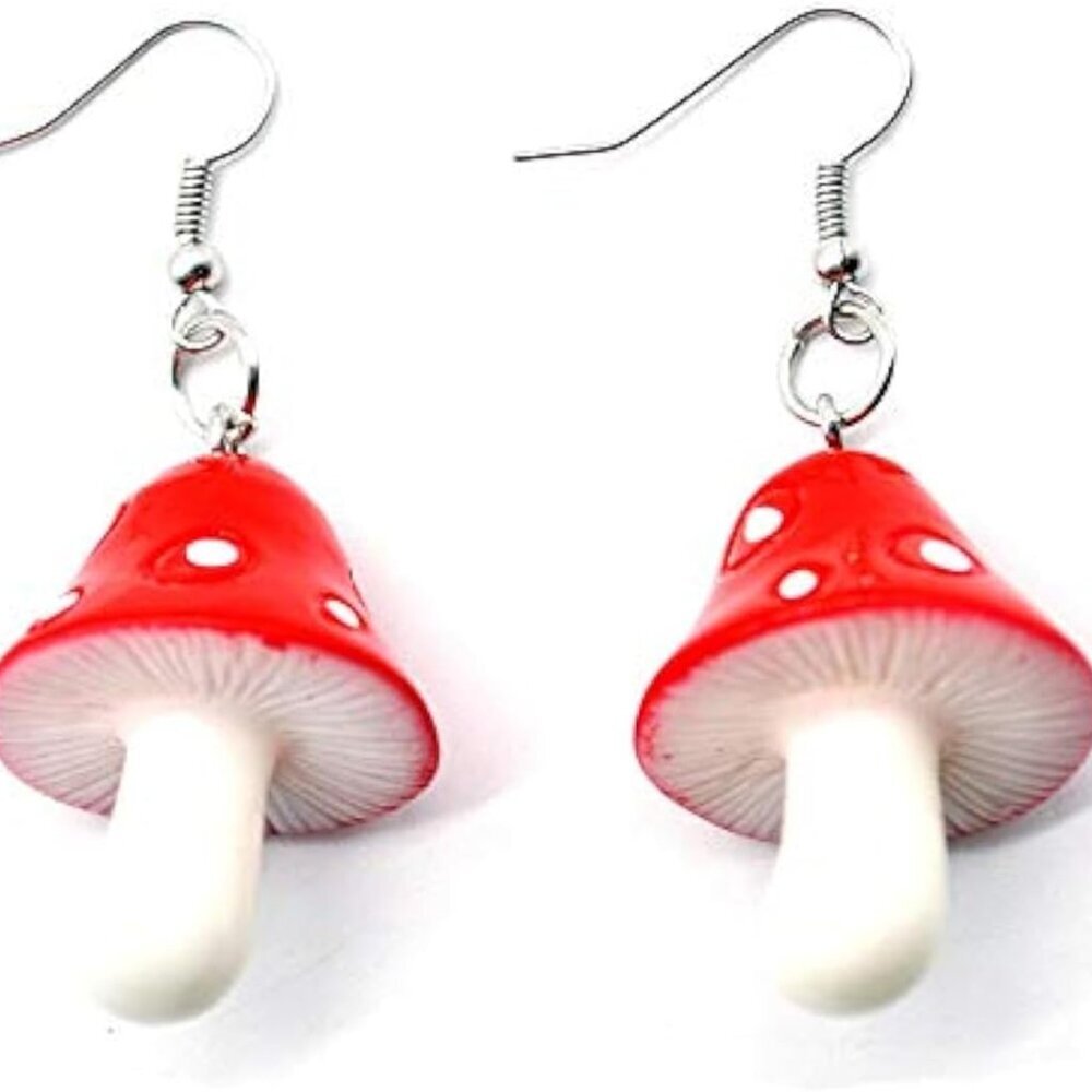 Women Environmental theme Acrylic Dangle Earrings For Female Party Red Purple Ac